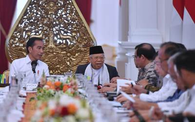 Jokowi Pimpin Rapat Perdana Kabinet Indonesia Maju 
